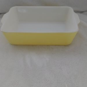 yellow pyrex 503 casserole dish